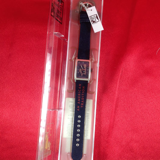 1990's NEW Mickey Mouse Watch An American Flag Wristwatch USA Flag Disney