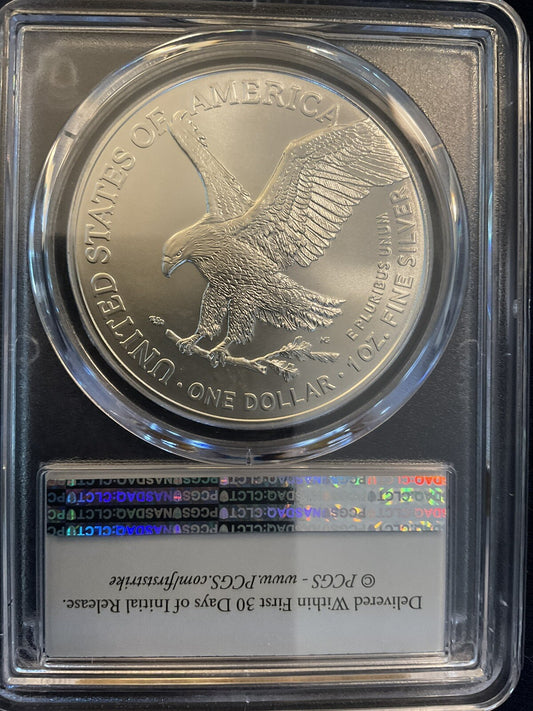 🔥 🔥 2021 $1 American Silver Eagle Type2 First Strike USA Flag PCGS MS69 .999🔥