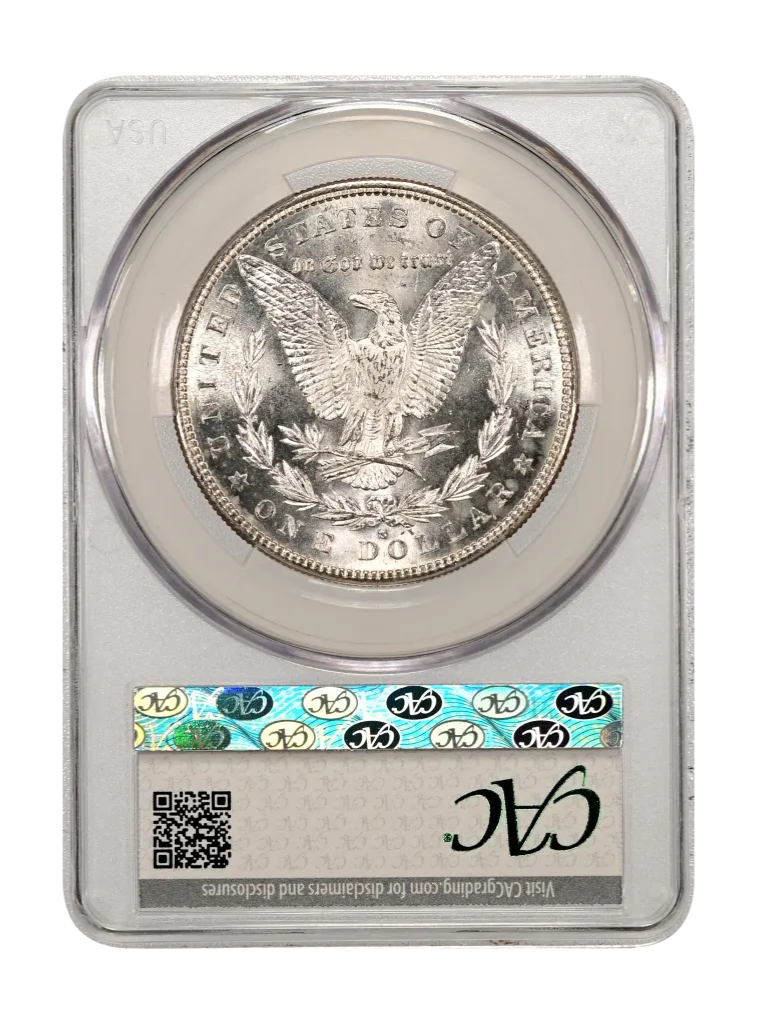 1881-S Morgan Silver Dollar New CAC Holder MS64 Semi-Mirror Newly Graded