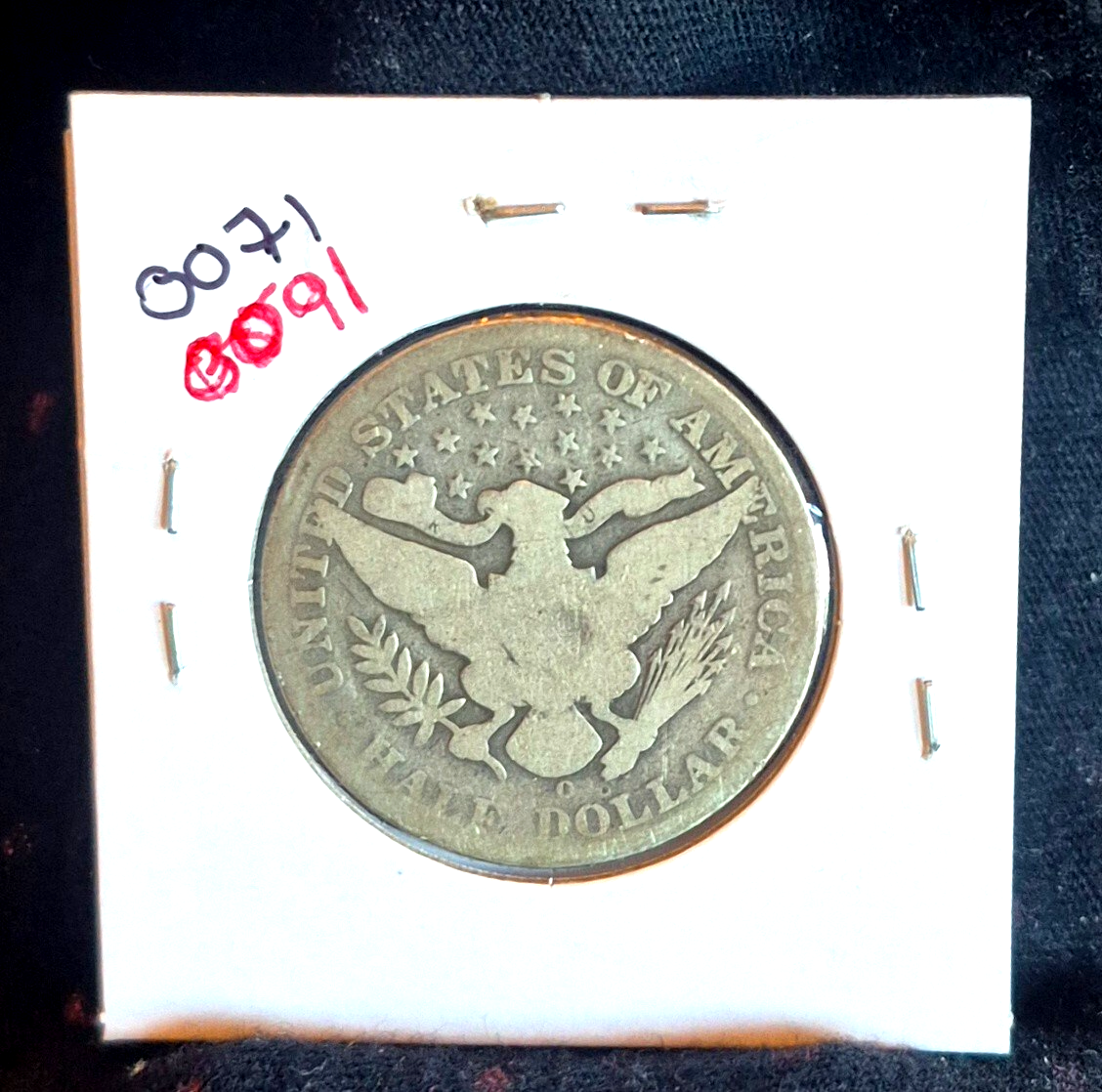 1904 O Barber Half Dollar 90% Silver 50C Circulated Condition May Be AG or Less