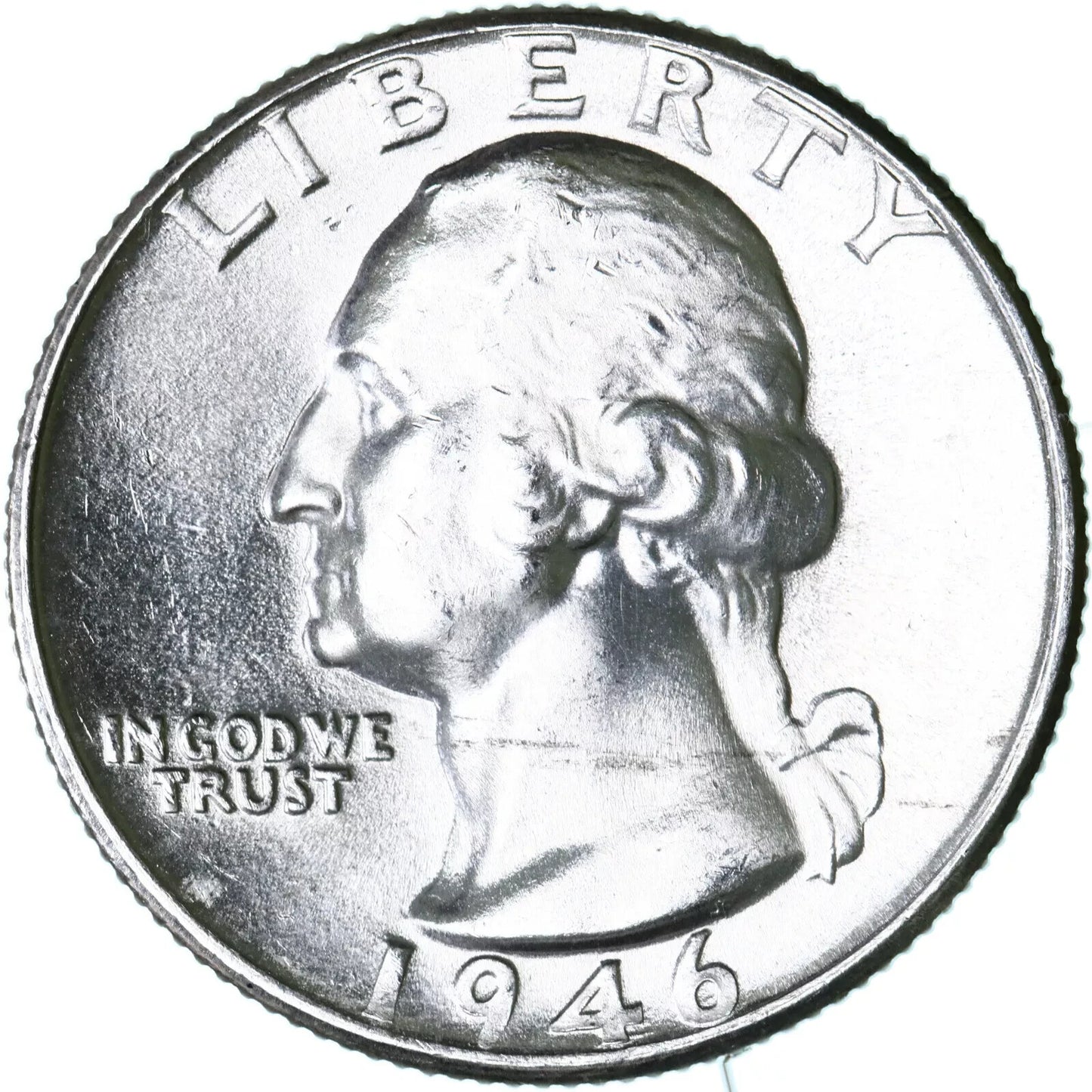 * 1946-D *Superb GEM BU MS Washington Quarter From OBW Bank Roll 90% Silver Coin