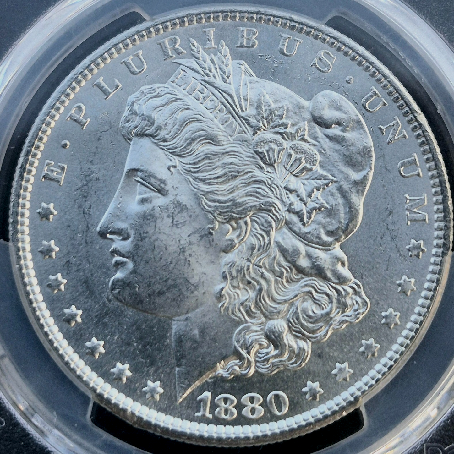 1880 S Morgan Silver Dollar Graded PCGS MS 62 90% Silver PCGS Protective Bag