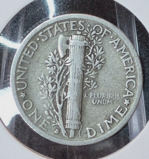 1940-S Mark Mercury Silver Dime Very Fine FS-10-1940S-501 RPM Re-punched Mint