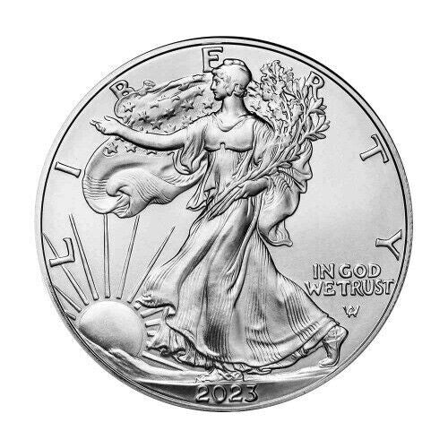 2023 Happy Holidays! 1 OZ. .999 American Silver Eagle in Custom Christmas Bells