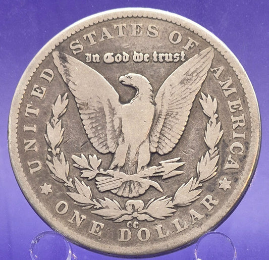 1879-CC Morgan Silver $1 Dollar Carson City $1 Full Liberty 2ND Year Better Date