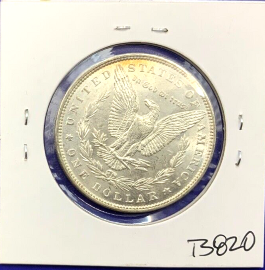 1887 DMPL Morgan 90% Silver Dollar BU Gem Shiny, Bright, Well Struck Coin