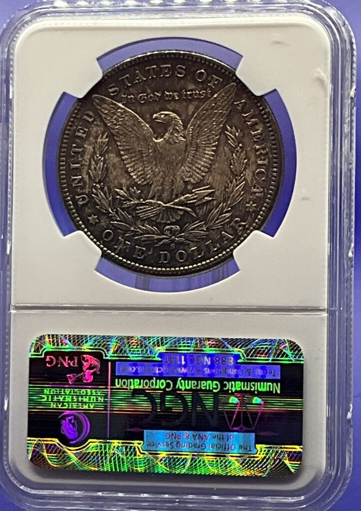 1881 S Morgan Silver NGC Graded MS65 $1 Dollar 90% Fine Beautiful Toned Coin