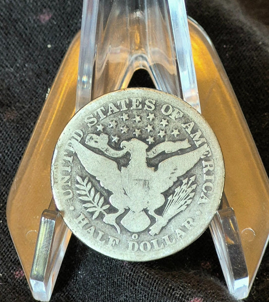 1893 New Orleans Barber Half Dollar 90% Silver 50C Very Good Partial Motto