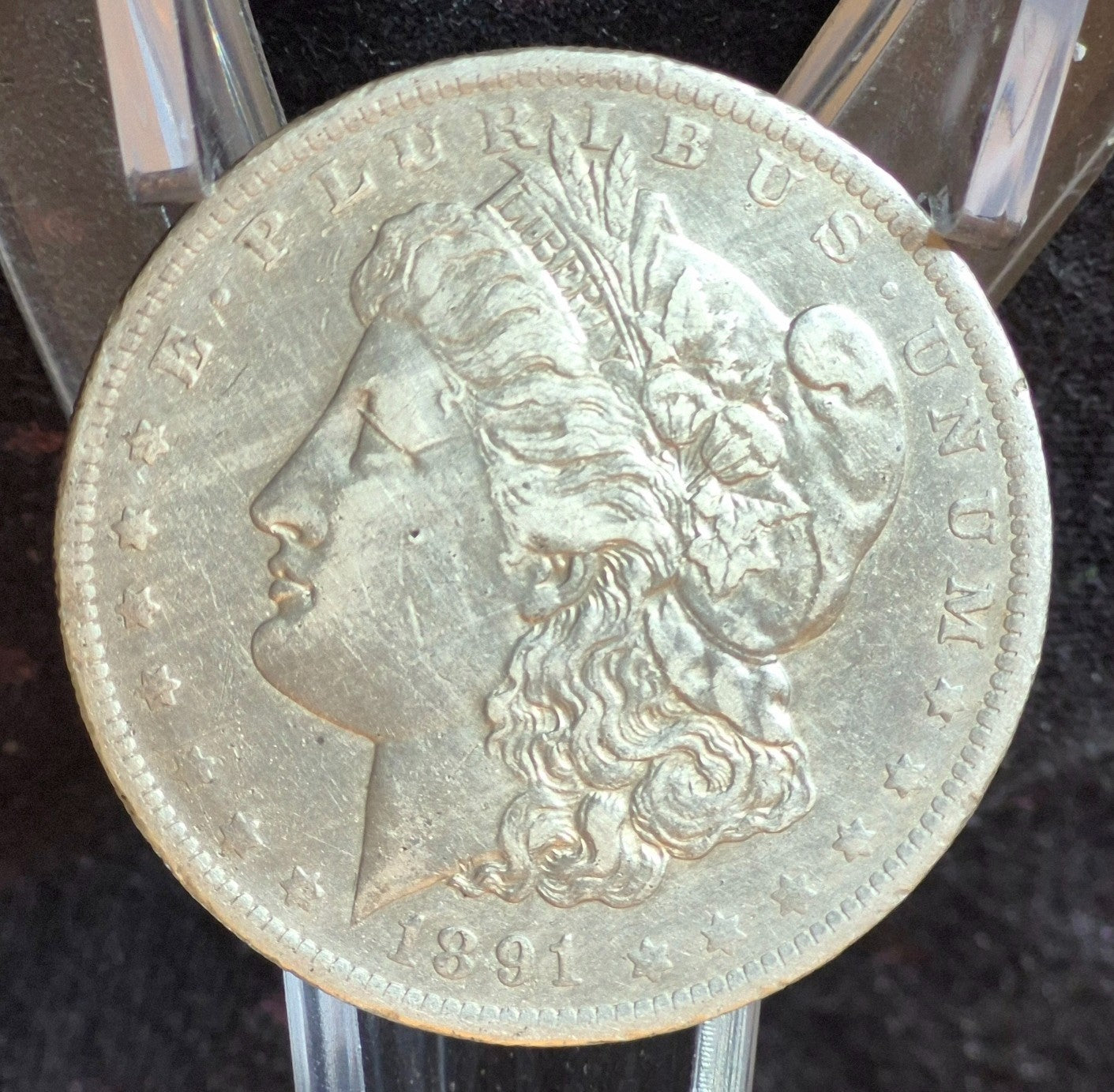 1891-O Morgan Dollar XF-AU Circulated Details 90% Silver $1 U.S Coin Harder Date