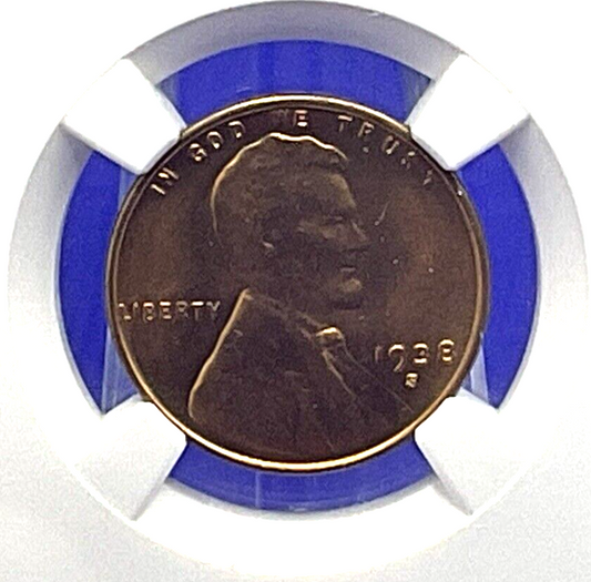 βοΈ 1938-S LINCOLN CENT 1C NGC MS 66 RD π₯ Fire Red Color UNCIRCULATED Coin