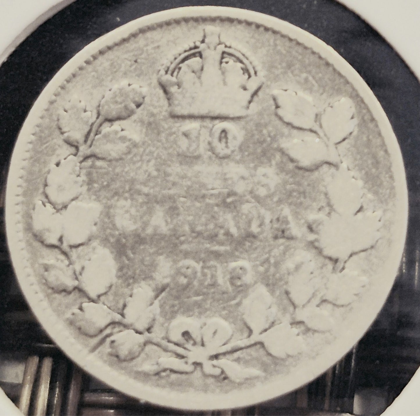 Canada - 10 Cents 1918 - George V, 🔥2.16 Grams .925% Silver🔥 Dime