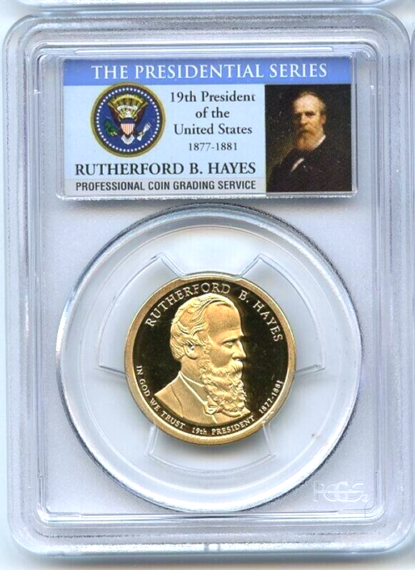 ✅ 2011-S $1 Rutherford B. Hayes PCGS PR69 DCAM Presidential Dollar Coin Photo