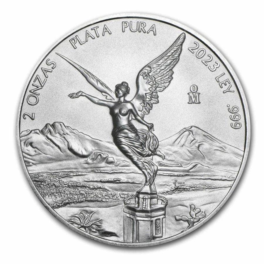 🇲🇽 2023 Mexico 2 oz .999 Silver Libertad BU Uncirculated Mexican Coin Plata