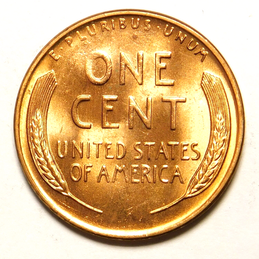 1956 D Lincoln Wheat Cent Choice BU 1c BRILLIANT UNCIRCULATED From OBW Roll