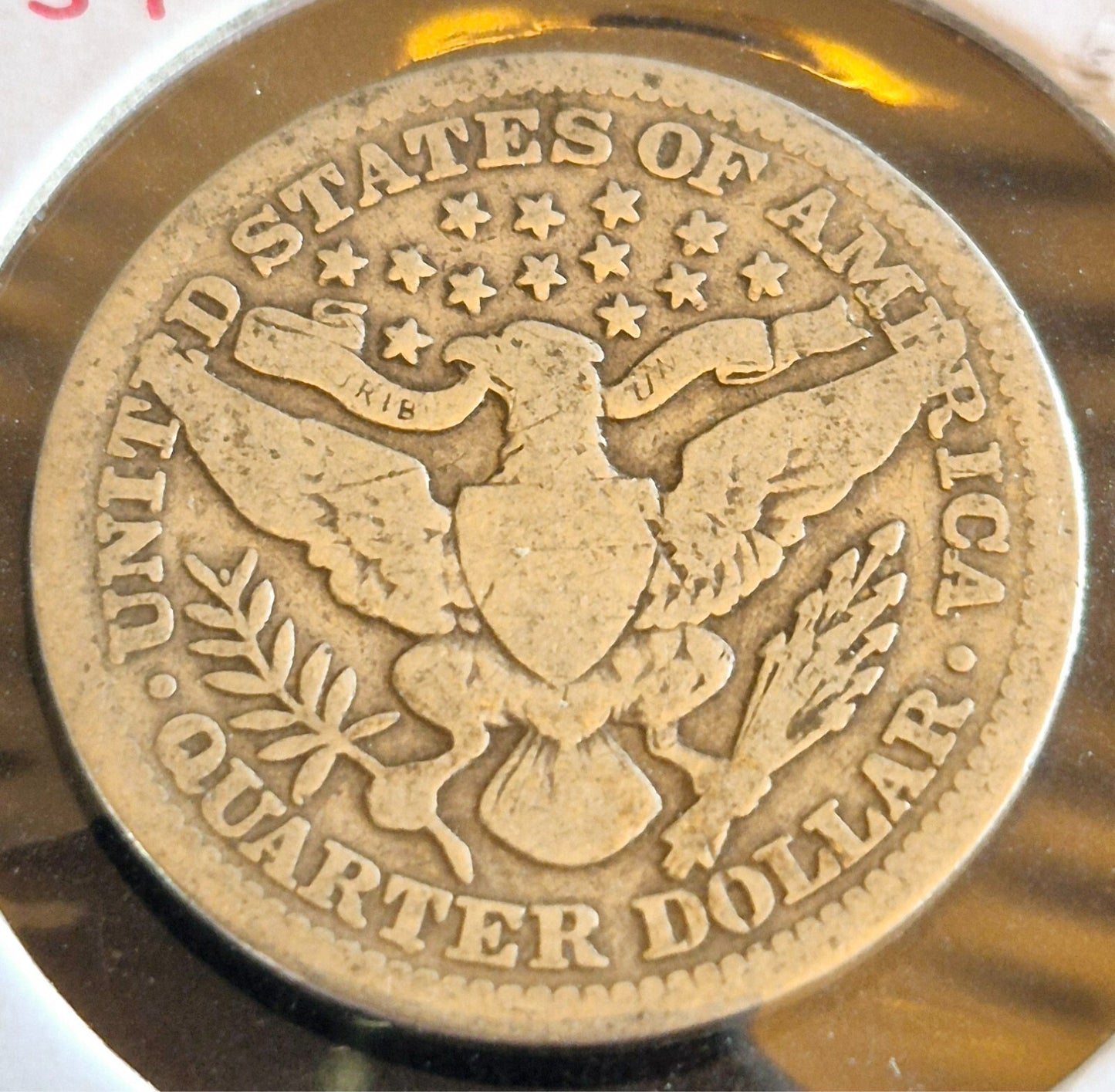 1904 Barber Silver Quarter 90% SILVER Coin Raw Nicer Circulated Condition