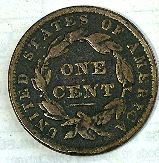 1837 Coronet Matron Head Large Cent Small Letters Fine Features N10 R1 GSID 1033