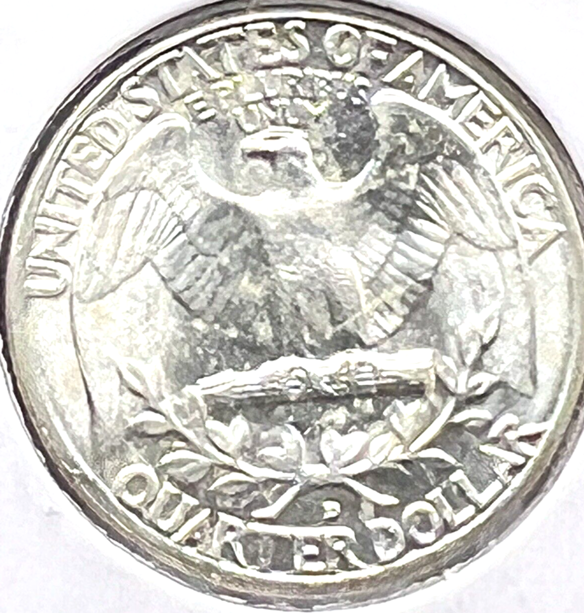 1962-D Washington Quarter 90% Silver 25c Super Shiny White Coin