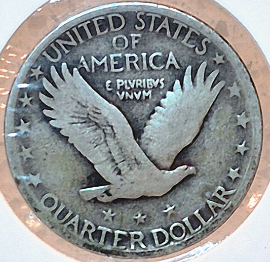 🔥RARE 1927-S Standing Liberty Quarter Lowest Mint Only 396K Produced 90% Silver