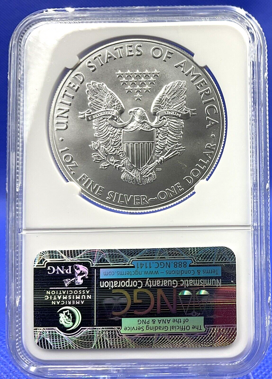 🎯2015 American Silver Eagle $1 NGC MS70 FIRST RELEASES Special Bald Eagle Label