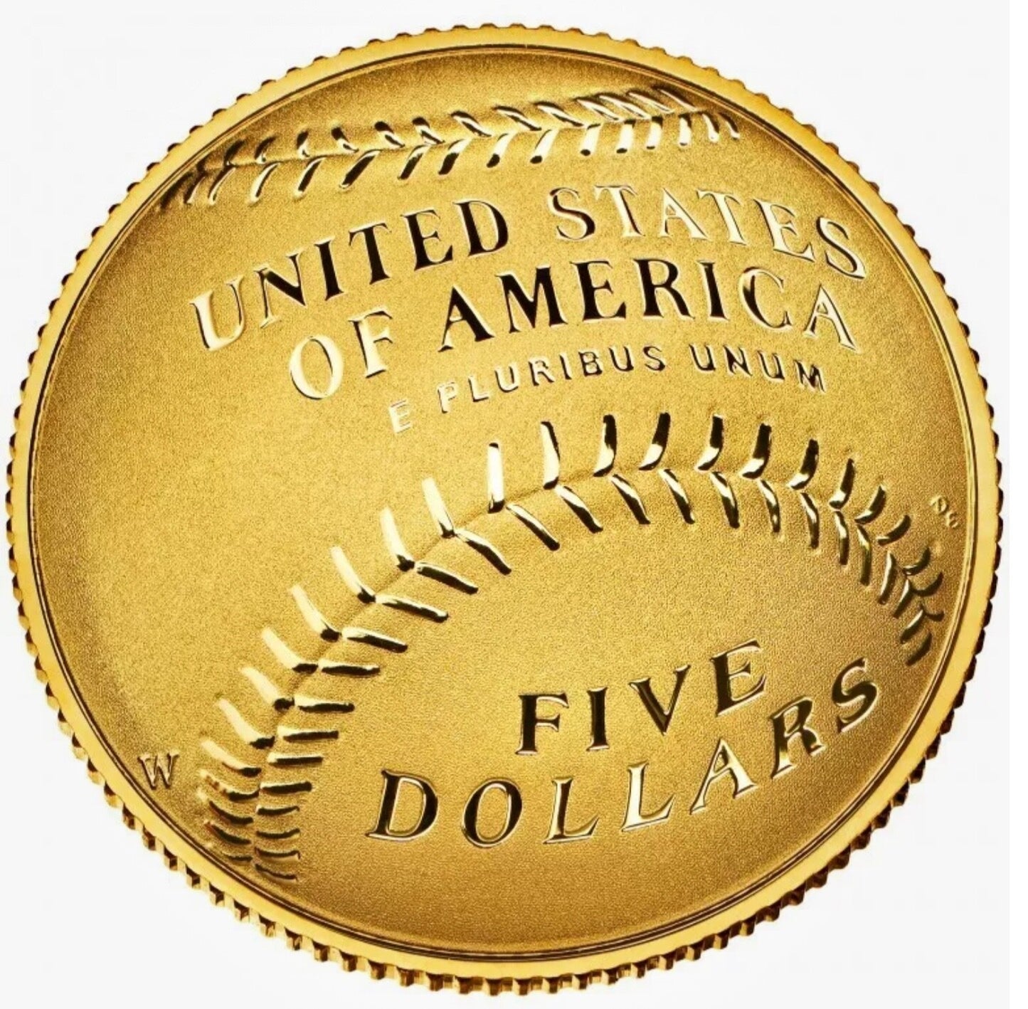 🔥 2014 W National Baseball Hall of Fame Gold 💰PROOF $5 Coin HOF US Mint ✅