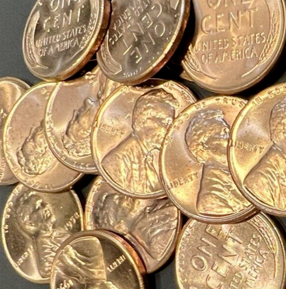 ✅ 1958 P Lincoln Wheat Cent Choice BU 1c BRILLIANT UNCIRCULATED From OBW Roll