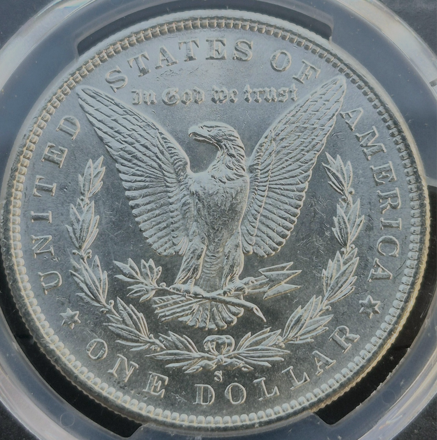 1880 S Morgan Silver Dollar Graded PCGS MS 62 90% Silver PCGS Protective Bag
