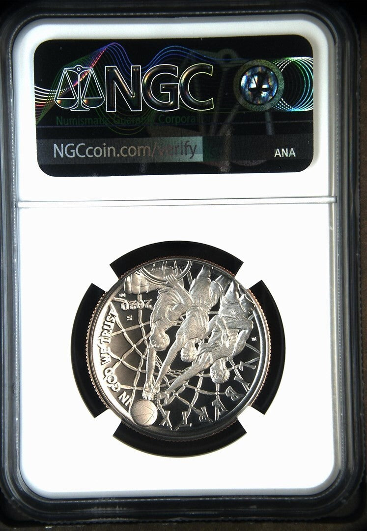 🔥 2020-S Basketball Hall Of Fame Commemorative 50c NGC PF 70 UC TO