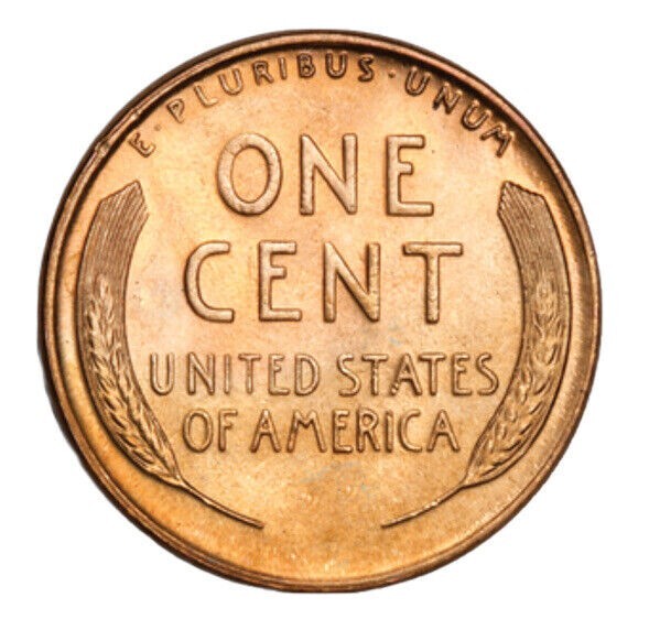 ✅ 1945-S Red Gem BU Lincoln Wheat 1c BRILLIANT UNCIRCULATED From OBW Roll