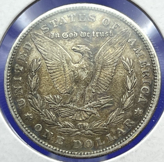 1879 Morgan $1 Dollar 90% Silver BEAUTIFUL Rim Toned Obverse+ Full Toned Reverse