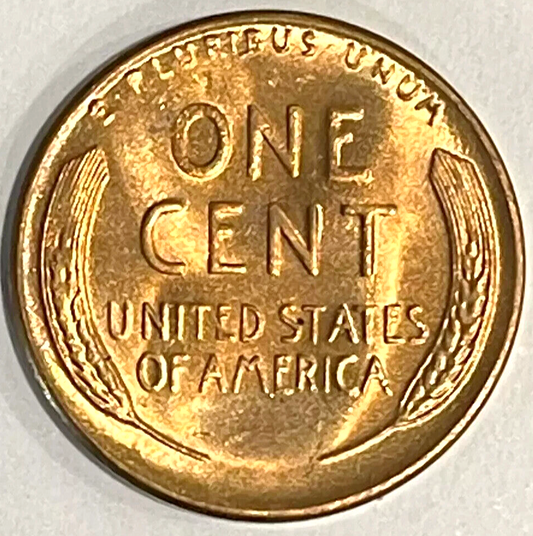 1953-S Lincoln Wheat Cent BU Uncirculated From Original Bank Wrapper Roll OBW