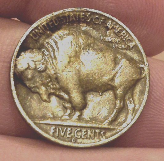 1936-D 5C Buffalo Nickel Very Nice Circulated Condition