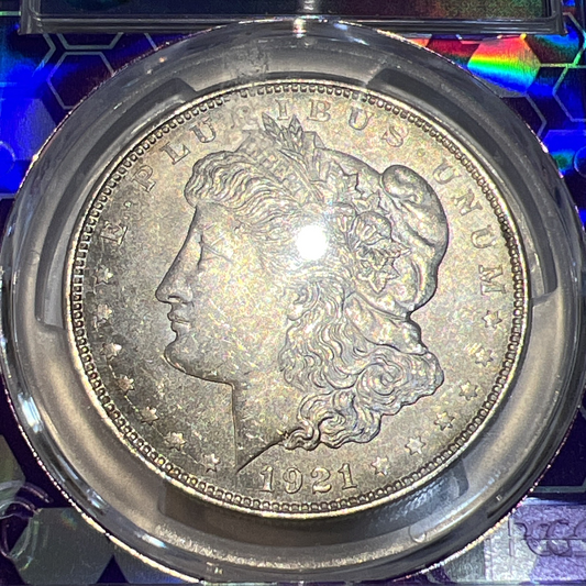 1921 Morgan Silver Dollar MS63 PCGS Uncirculated Philadelphia RARE Trader Bee $1