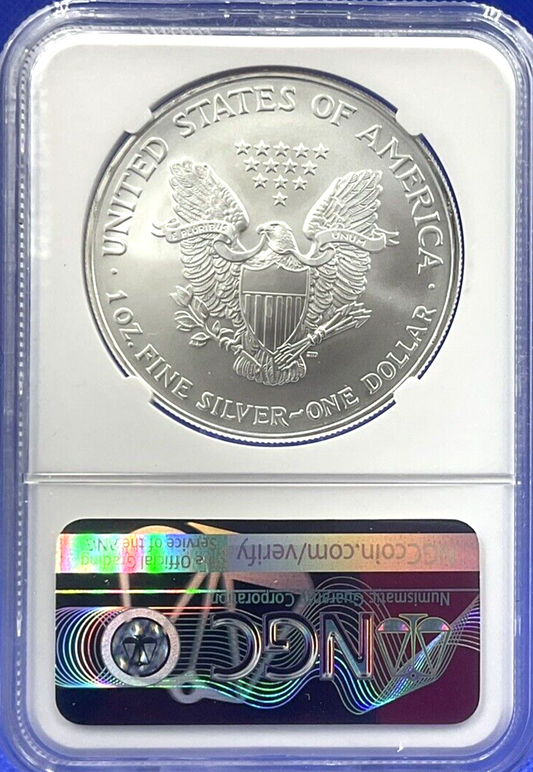 🔥 2006 American Silver Eagle NGC MS 69 Brown Scales Label Uncirculated 🔥