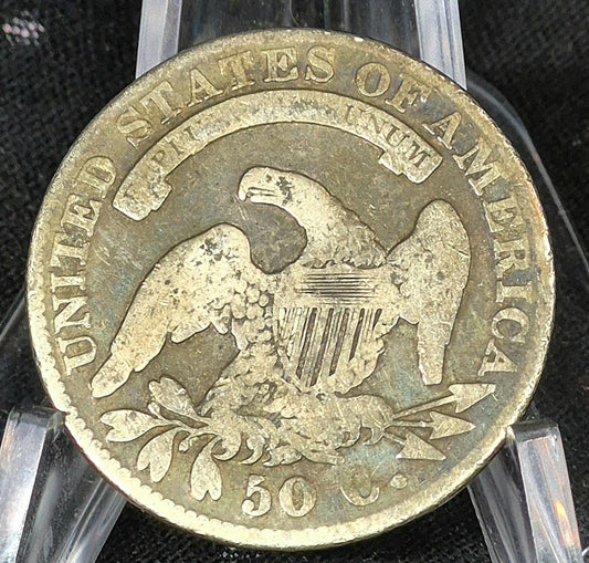 💥 1832 Capped Bust Half Dollar About Good 90% Silver 50c Coin Early Better Date