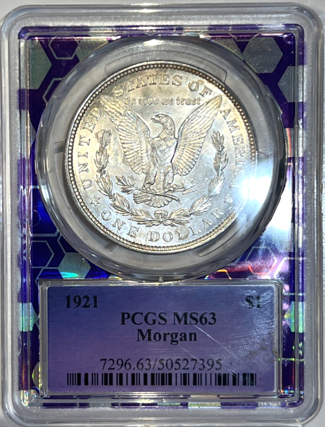 1921 Morgan Silver Dollar MS63 PCGS Uncirculated Philadelphia RARE Trader Bee $1