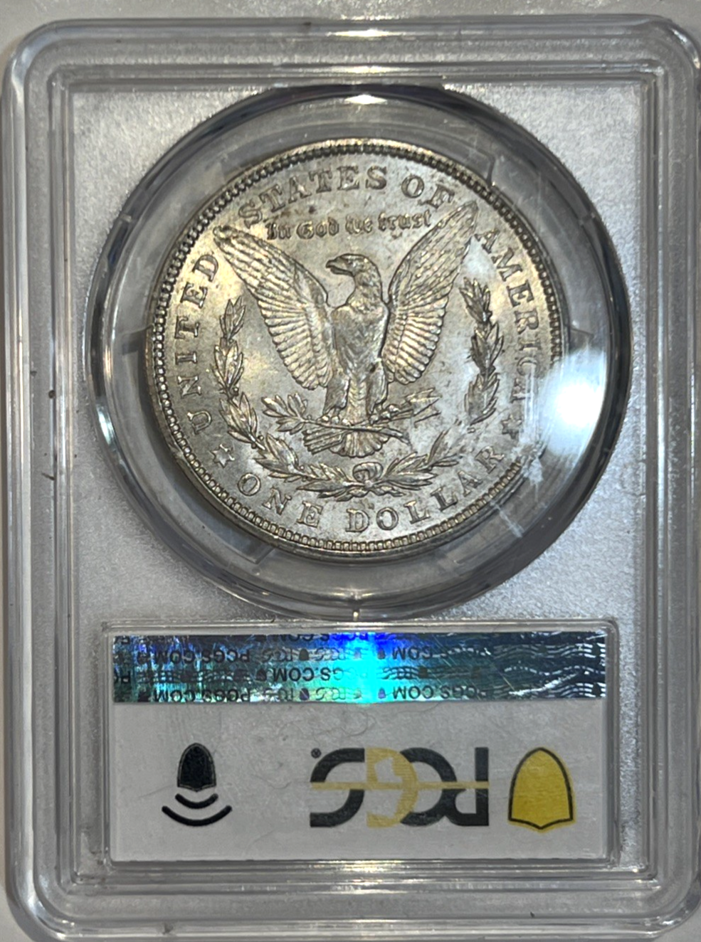 1921-D Morgan Dollar MS 61 PCGS Silver Uncirculated $1 Coin Salmon Color Toning