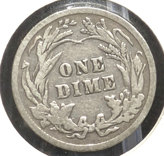 1904 Barber Dime 🥈90% Silver🥈Very Fine Detailed Circulated Condition