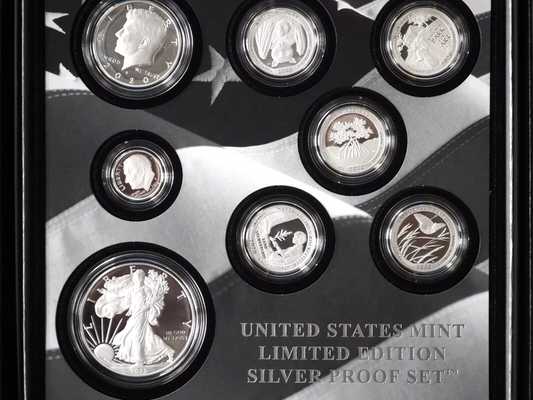 2020-S Silver Proof US Mint Limited Edition 8 Coin Set with Original Box & COA