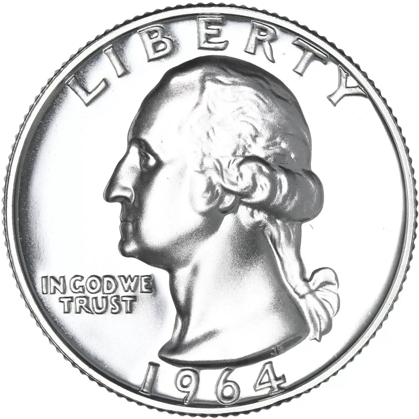 ✅ PROOF 1964 P Washington Quarter GEM BRILLIANT UNCIRCULATED 90% Silver Coin ✅