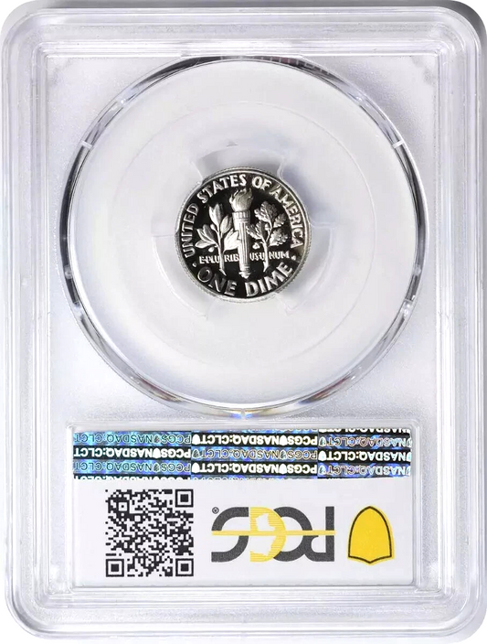 1981-S Proof Roosevelt Dime PCGSPR70DCAM Type 1 Blue Label Graded 10c Coin