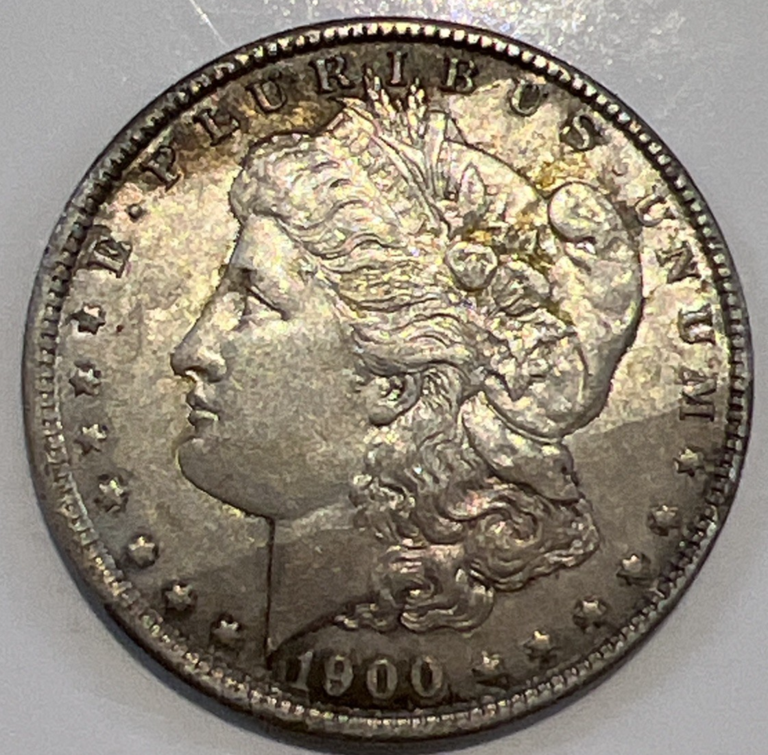1900-O Morgan BEAUTIFUL TONING 90% Silver $1 Dollar SHARP Details Great Strike