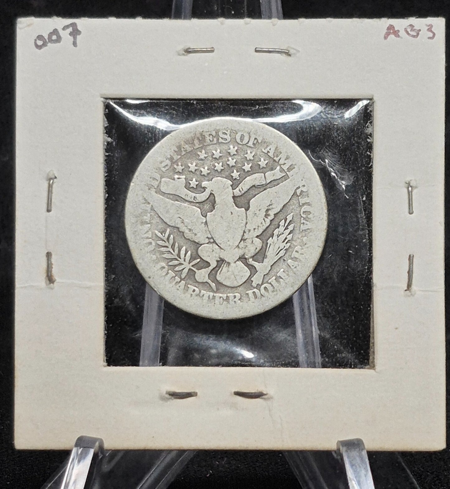 1905 Barber Silver Quarter 90% SILVER Coin Raw Circulated AG Condition or Less
