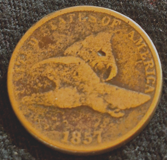1857 Flying Eagle One Cent Good Detail Only Minted for 3 Yrs the 1st Small Cent