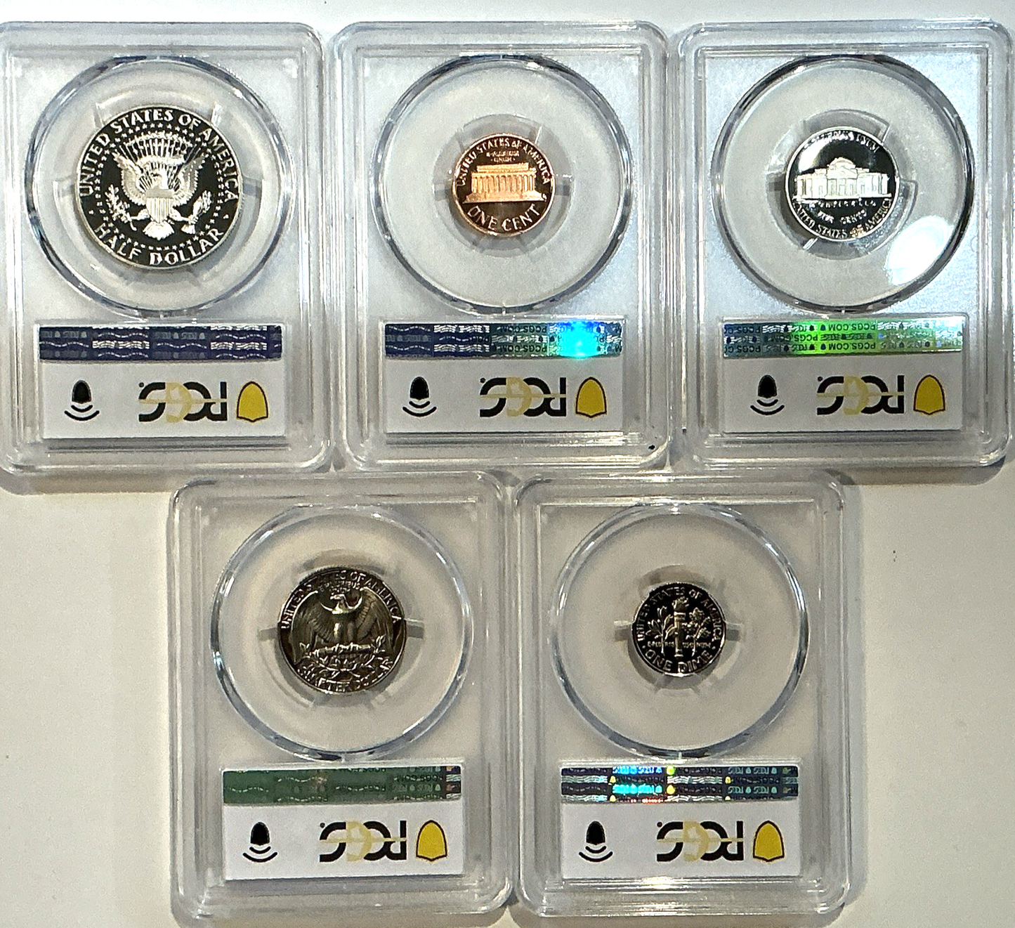 1988-S Proof Set Date 5 Coin Newly Graded PCGS PR69 DCAM Perfect Gift