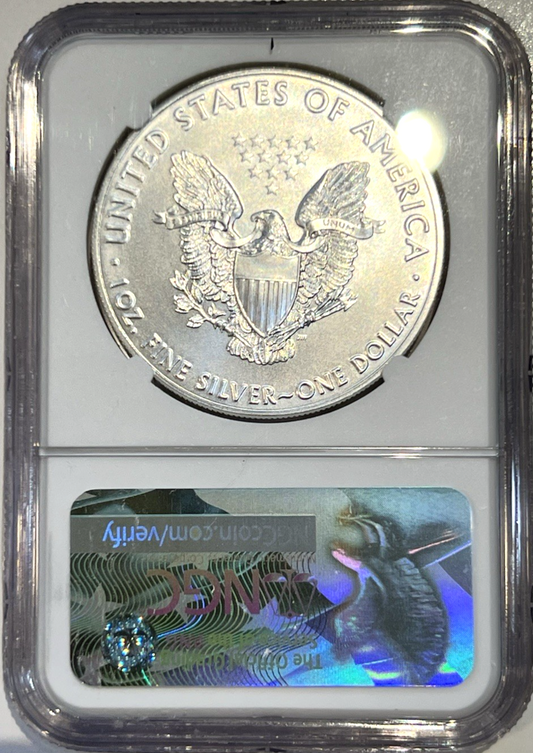 ✅ 2017 NGC MS70 Silver Eagle First Day of Issue! John M. Mercanti Hand Signature