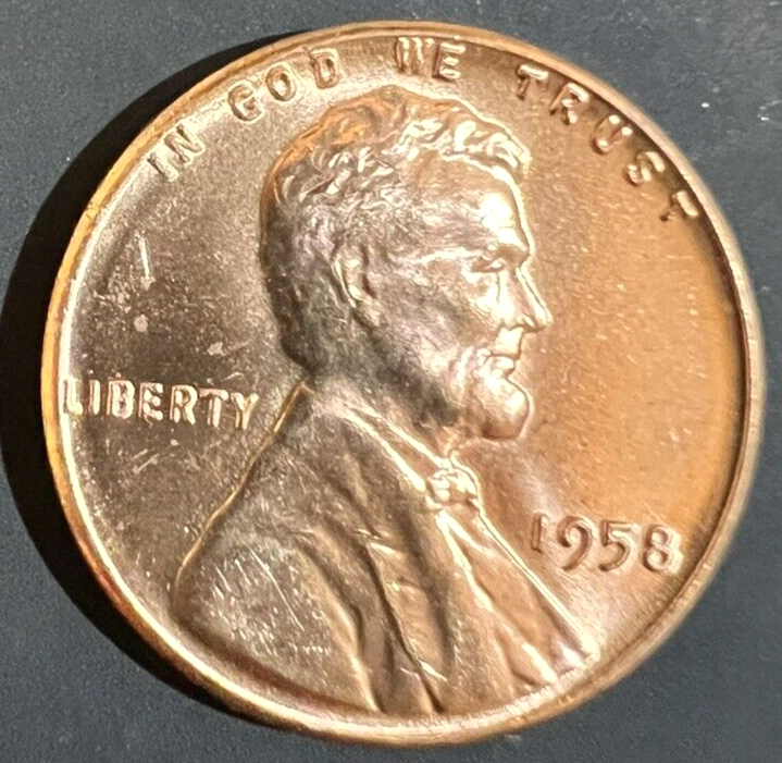 ✅ 1958 P Lincoln Wheat Cent Choice BU 1c BRILLIANT UNCIRCULATED From OBW Roll