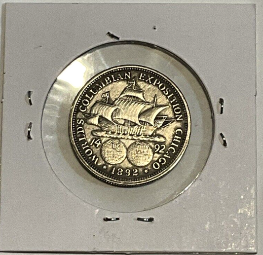 1892 COLUMBIA EXPOSITION HALF DOLLAR 1492 400 Years Silver 50C Coin UNC BU/AU