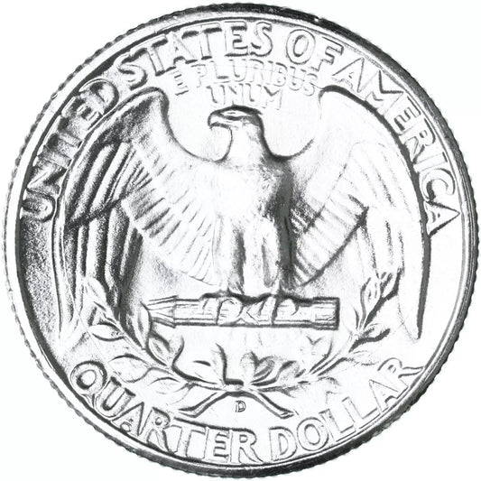 * 1946-D *Superb GEM BU MS Washington Quarter From OBW Bank Roll 90% Silver Coin