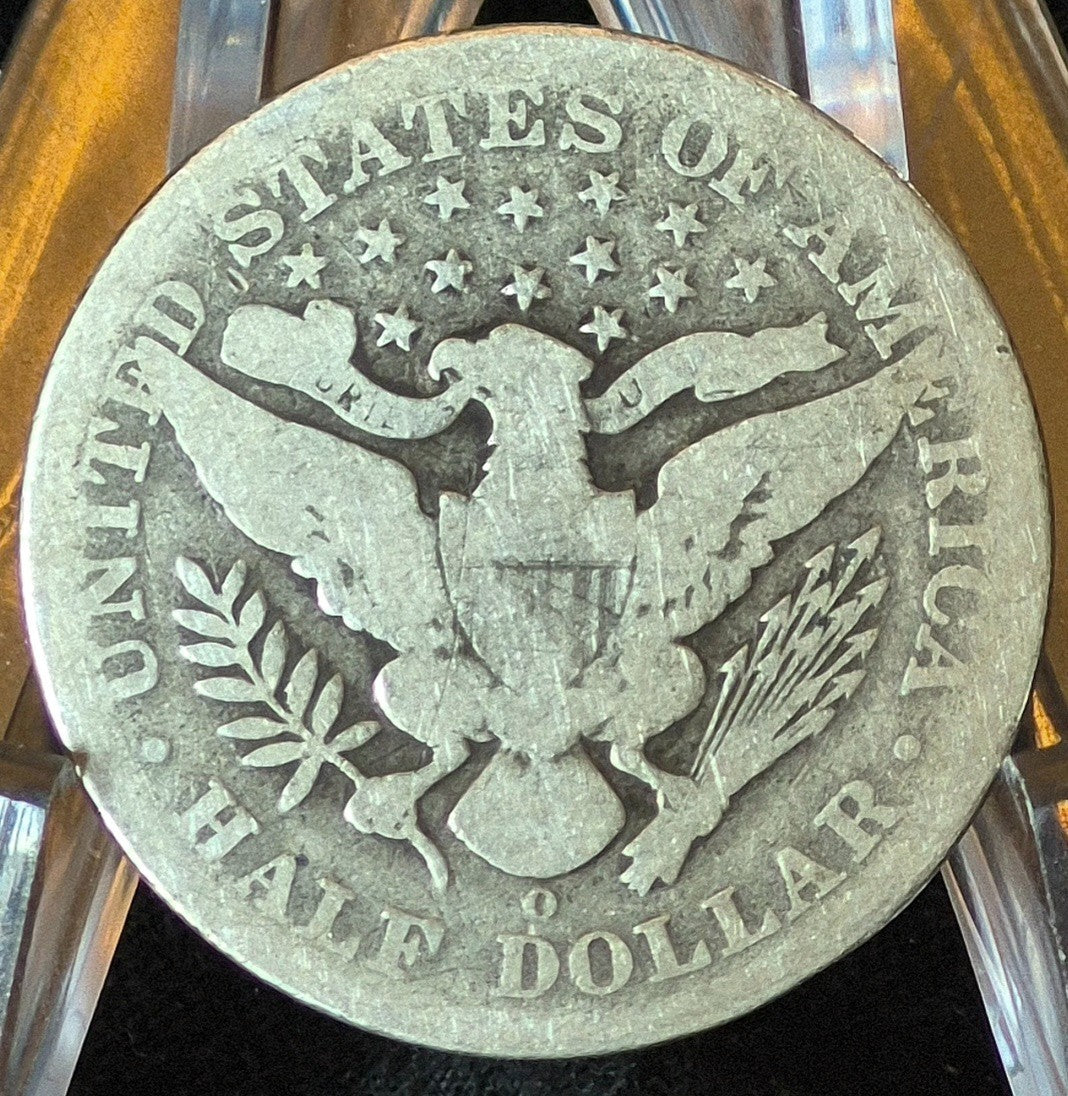 1894 New Orleans Barber Half Dollar 90% Silver 50C Very Good Partial Motto
