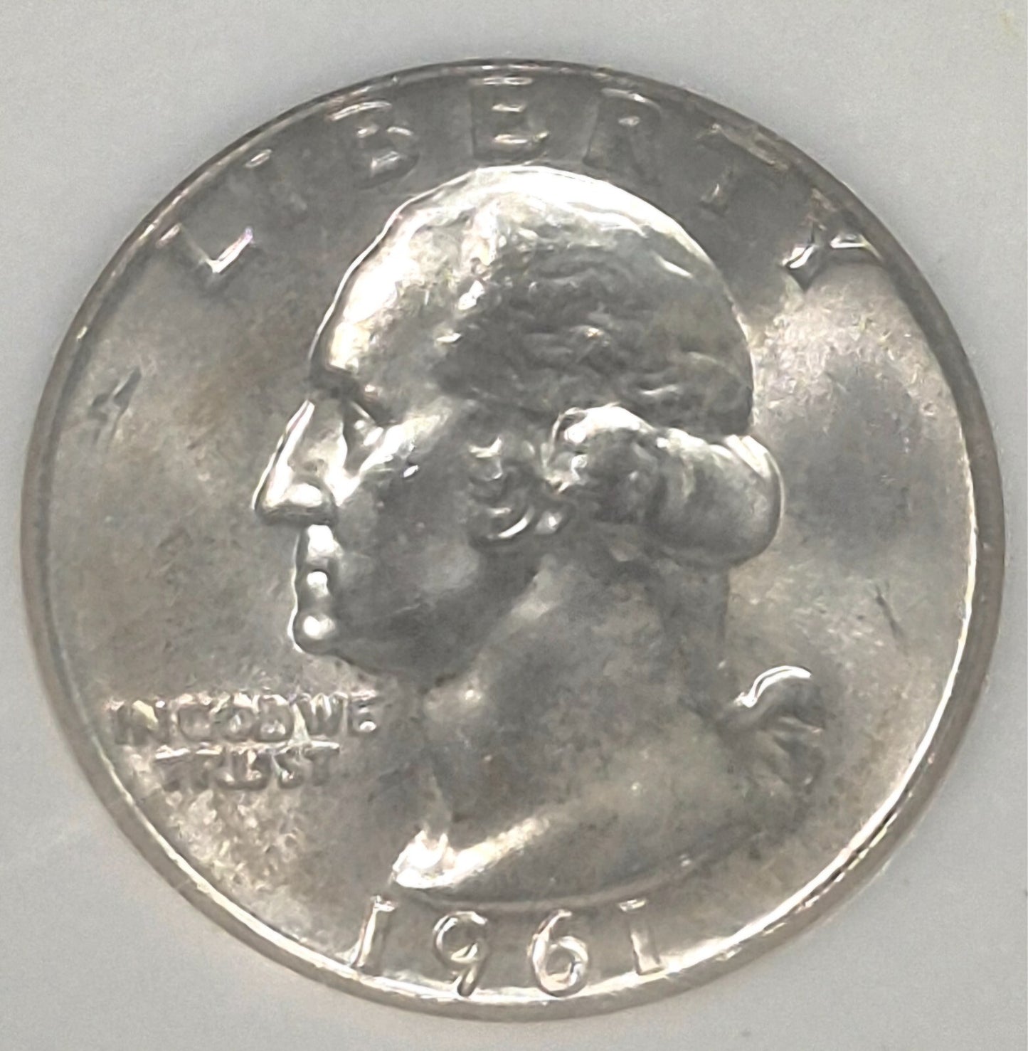 1961 D 90% Silver Washington Quarter NGC MS 65 Highly Collectable Vintage Case